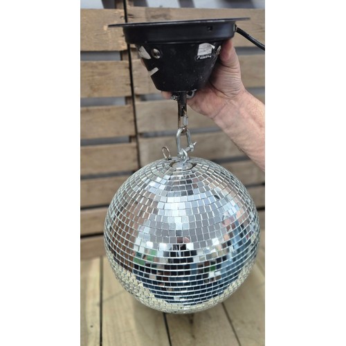 490 - Vintage Shower mirrored disco ball boxed, comes with hanging mechanism