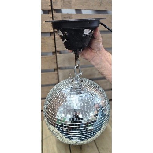 490 - Vintage Shower mirrored disco ball boxed, comes with hanging mechanism