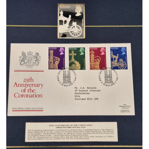 49 - Six Danbury Mint- Sterling silver ingot stamps 
John S. McGuire
The Post office official commemorati... 