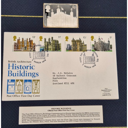 49 - Six Danbury Mint- Sterling silver ingot stamps 
John S. McGuire
The Post office official commemorati... 