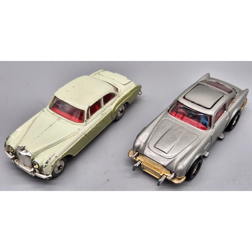 72 - Two Corgi car models; 007 James Bond Aston Martin DB5 with figures present and additional ejector fi... 