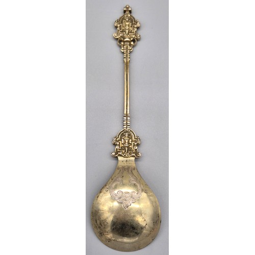 23 - Antique Foreign silver Kesmark (Slowakei)
Silver gilt highly detailed apostle style spoon. [21.5cm l... 