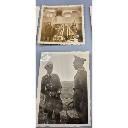 58 - A Collection of Genuine German Nazi WW2 Photographs; photograph of Officers conversating. Photograph... 