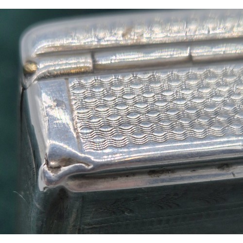 1 - 19th century Austrian Silver snuff box- engraved decoration and name to cartouche 