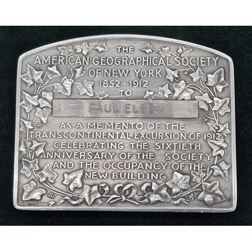 5 - Fine Silver Tiffany & Co. ingot presentation plaque- 