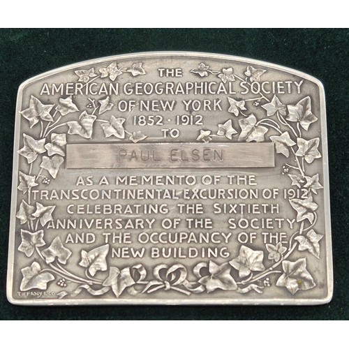 5 - Fine Silver Tiffany & Co. ingot presentation plaque- 