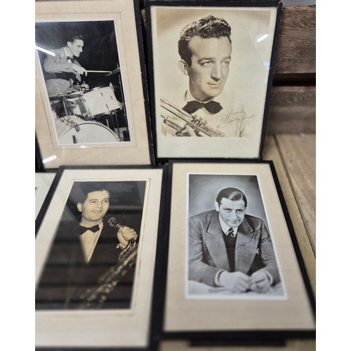 108 - A Collection of Musical and actor photographs- some signed.