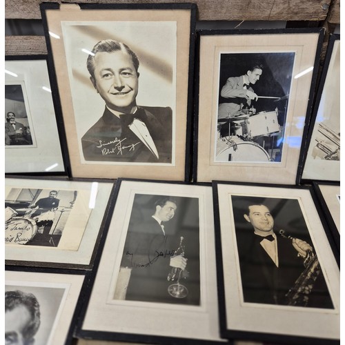 108 - A Collection of Musical and actor photographs- some signed.