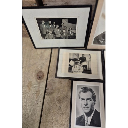 108 - A Collection of Musical and actor photographs- some signed.