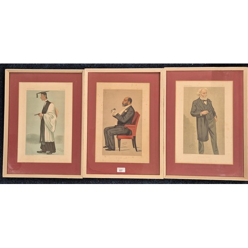 118 - A collection of three 19th century Vanity Fair Pictures titled 