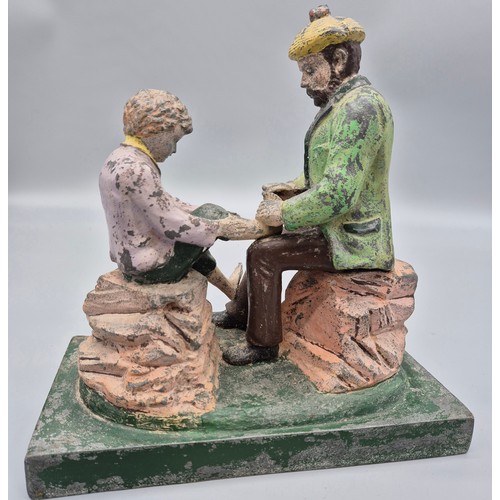 101 - Antique 19th century thistle soap advertising figure. 