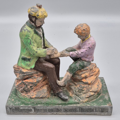 101 - Antique 19th century thistle soap advertising figure. 