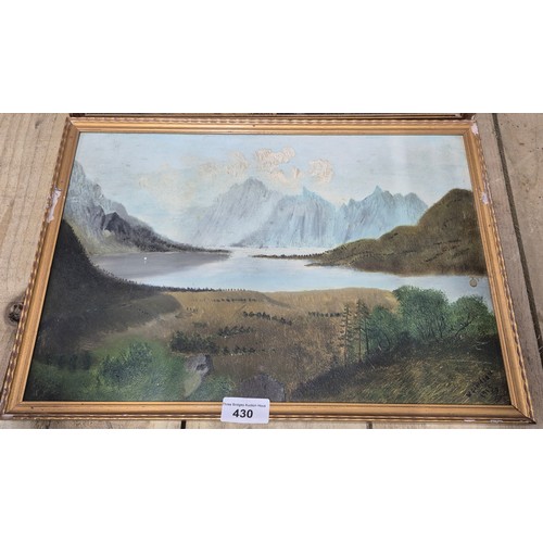 430 - A collection of three Perthshire Scottish oil paintings by W. Davidson dated 1915