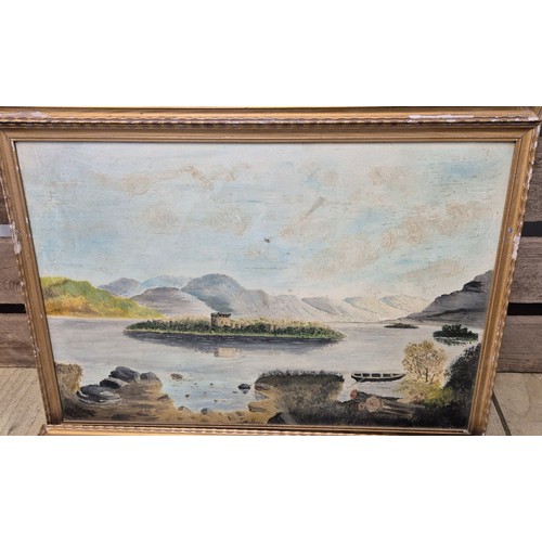 430 - A collection of three Perthshire Scottish oil paintings by W. Davidson dated 1915
