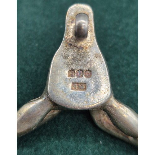 83 - Edinburgh silver hallmarked Seaforth Highlanders cap badge.  Produced by Thomas Kerr Ebbutt.