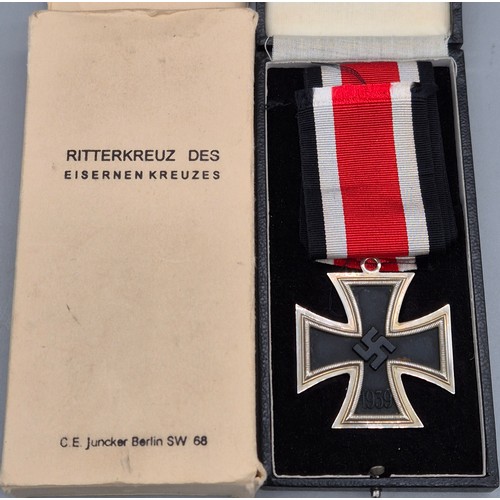 87 - Original WW2 German Nazi Knight's Cross of the Iron Cross medal, Comes with a Ribbon and reproductio... 