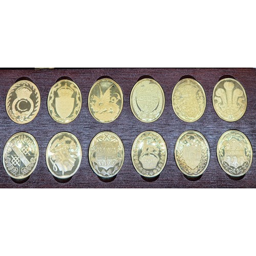 64 - Cased Silver hallmarked ingot set 