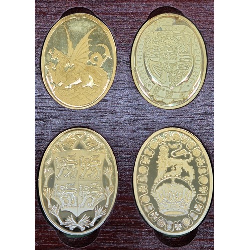 64 - Cased Silver hallmarked ingot set 