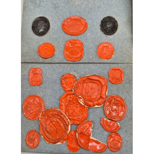 93 - A Collection of 17th and 18th century wax seals.