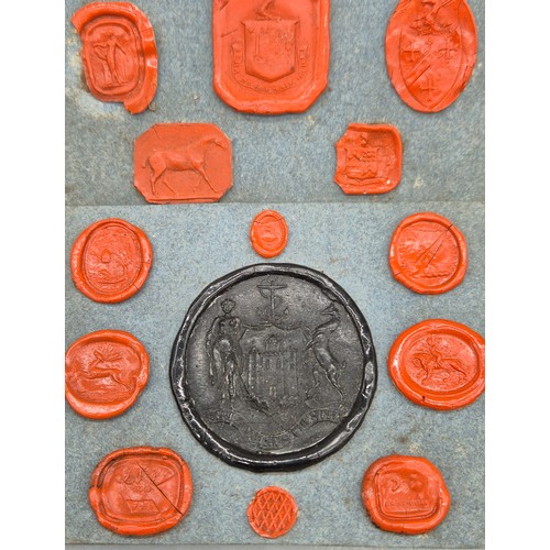 93 - A Collection of 17th and 18th century wax seals.