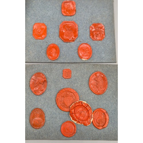 93 - A Collection of 17th and 18th century wax seals.