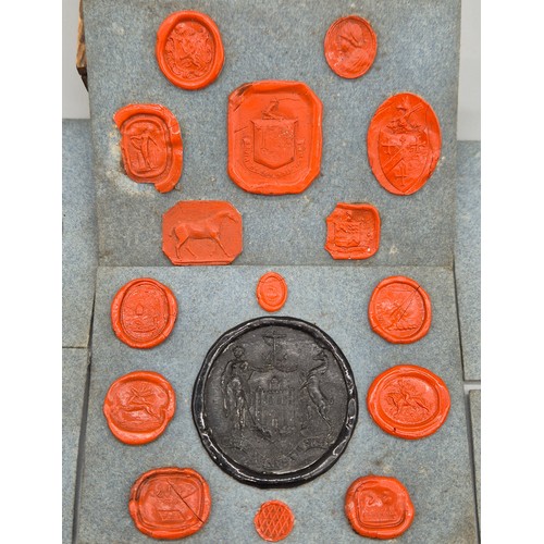 93 - A Collection of 17th and 18th century wax seals.