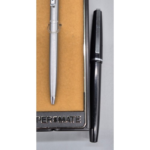 44 - A Selection of Vintage fountain and ball point pens; Parker, Burnham B48, Conway Stewart 75 and othe... 