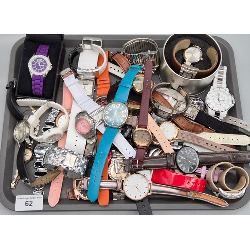 62 - A Tray filled with mixed watches; Sekonda, Casio and many more makes.