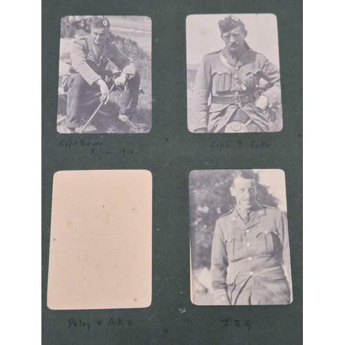 86 - A Rare WWI Photo album of an officer in the Gordon Highlanders, Including scenes from early in the W... 
