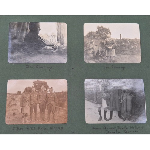 86 - A Rare WWI Photo album of an officer in the Gordon Highlanders, Including scenes from early in the W... 