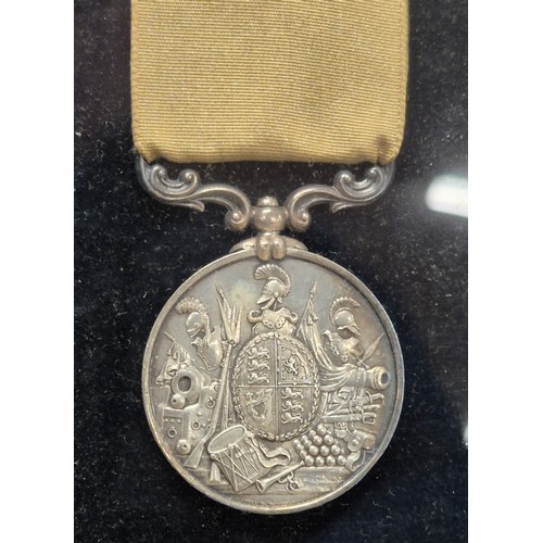 50 - Three Framed WWI Medals and Torpedo Badge belonging to James J. Michie. War Medal, Long Service meda... 