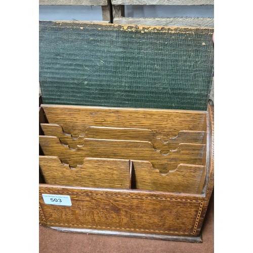 Three various wooden storage boxes; Cantilever storage tray having