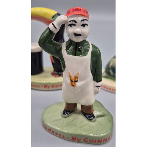 カールトンウェア製　GUINESS広告の陶製フィギュア Carlton ware Guinness advertising figures; Turtle, penguin Ostrich