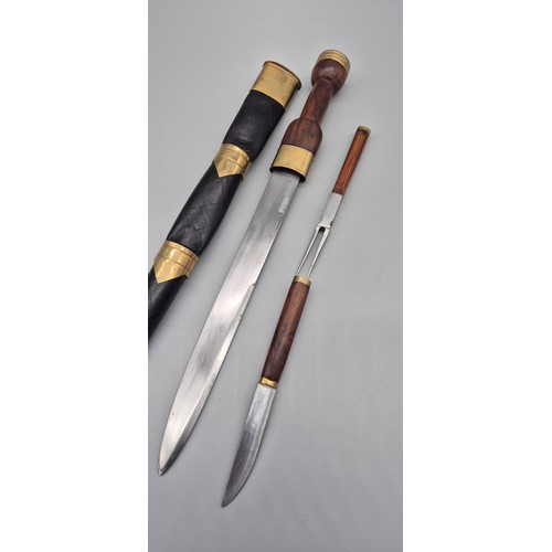 100 - A Replica Re-enactment Dirk with fitted sheath [59cm Length]