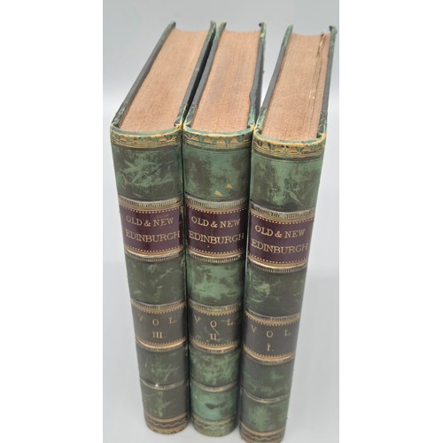 196 - A collection of three antique volumes of 