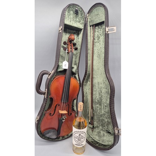 152 - French Mirecourt JTL 'Copie De' Viola 1920's with Original case with bow [Back length 40cm] [15