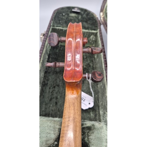 152 - French Mirecourt JTL 'Copie De' Viola 1920's with Original case with bow [Back length 40cm] [15