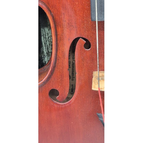 152 - French Mirecourt JTL 'Copie De' Viola 1920's with Original case with bow [Back length 40cm] [15