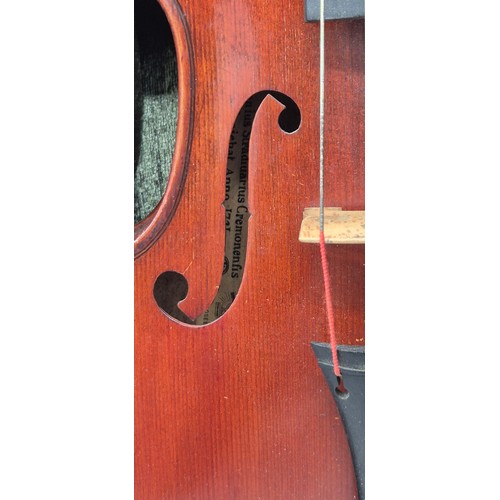 152 - French Mirecourt JTL 'Copie De' Viola 1920's with Original case with bow [Back length 40cm] [15