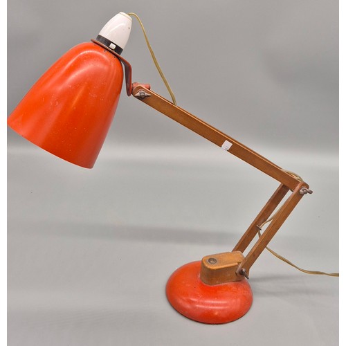 251 - A Pair of mid century 1960s Maclamp desk Angle poise lamps possibly by Terence Conran [43cm tallest]