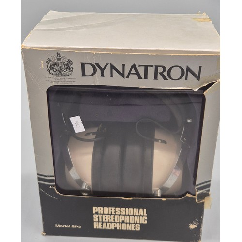 247 - Dynatron Professional stereophonic head phone in original box [Model SP3]