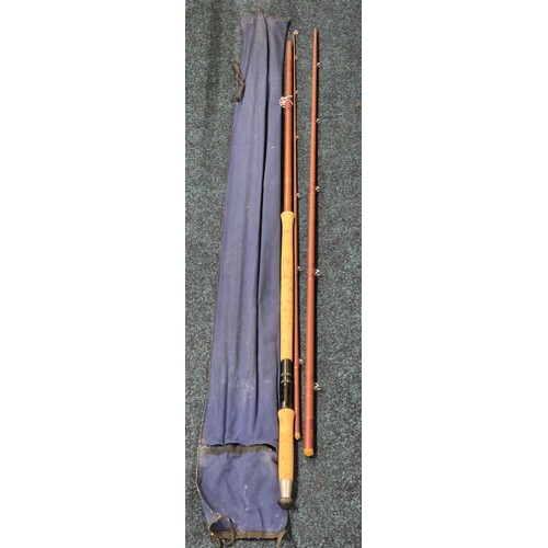 456 - Three piece Salmon Rod Bespoke LJB Fibatube 14, 9/10 Rod with bag.