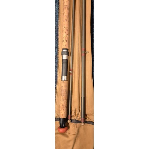 471 - Three Piece John Norris of Penrith Lakeland Spiralite Carbon Rod with Bag; 15ft, # 10/11.