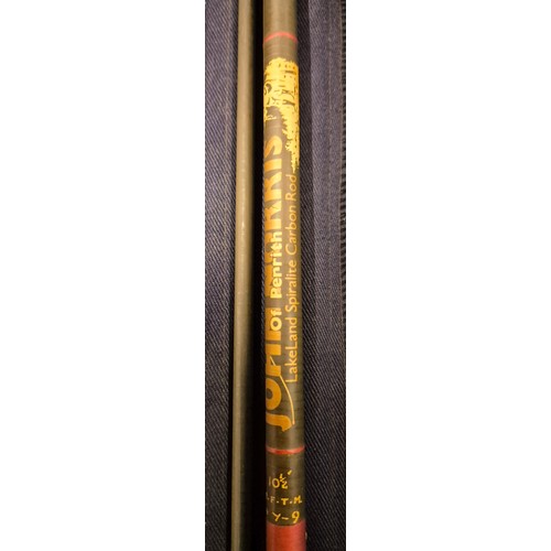 486 - Two piece fly rod- John Norris of Penrith Lakeland Spiralite Carbon Rod, 10 1/2