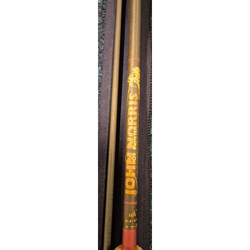 486 - Two piece fly rod- John Norris of Penrith Lakeland Spiralite Carbon Rod, 10 1/2