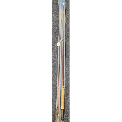 426 - Two piece fly rod with bag; #7 L.J.B. 9'.