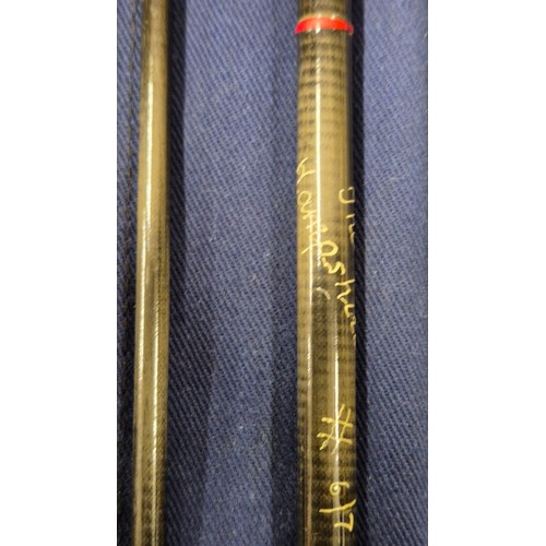 427 - Two Piece Graphite fly rod with bag; The Hampshire # 6/7.