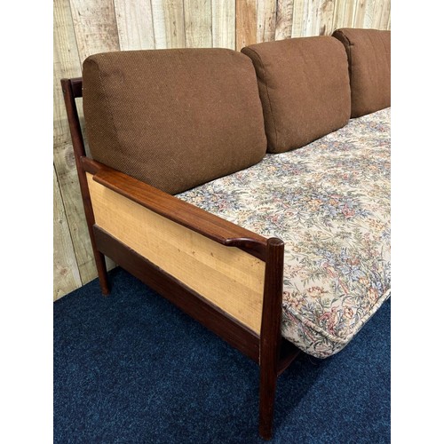 312 - Mid century rosewood daybed possibly by Guy Rodgers or Greaves & Thomas. [75x197x75cm]