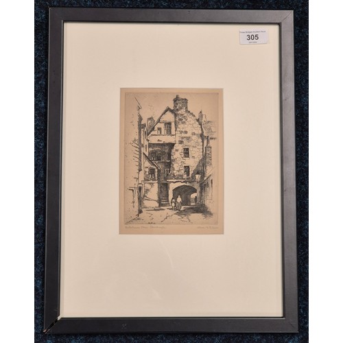 305 - Alan R. Gibson [Scottish C.1920]
Original signed etching titled 