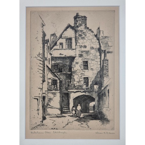 305 - Alan R. Gibson [Scottish C.1920]
Original signed etching titled 